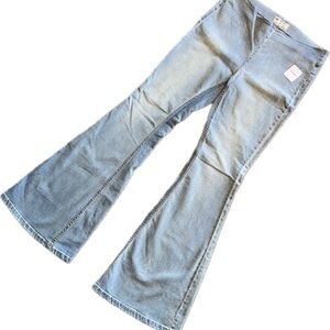 Free People Light Blue Wide Leg Jeans New With Tags NWT Women’s Size W31
